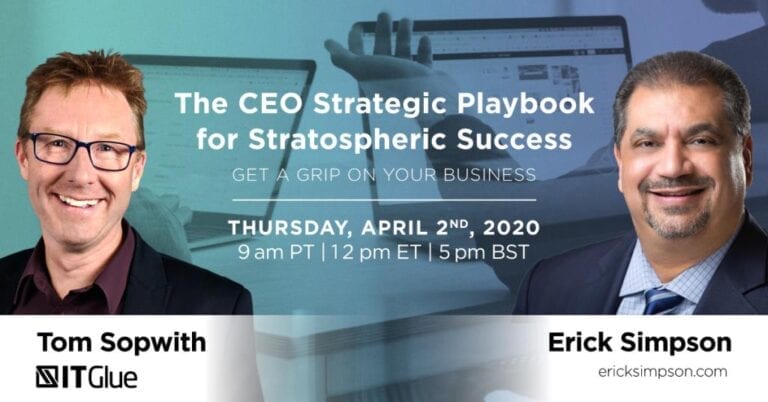 Get a Grip on Your Business: The CEO Strategic Playbook for Success – Webinar