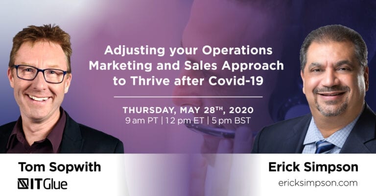Adjust Operations, Marketing & Sales to Thrive During Covid-19!  – Webinar