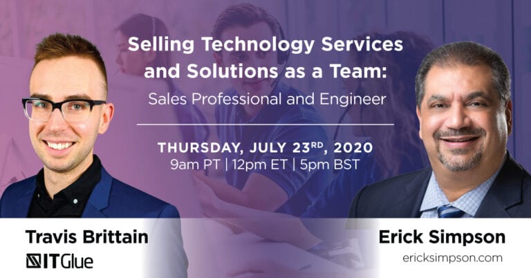 Selling Technology Services and Solutions as a Team: Sales Professional and Engineer Webinar